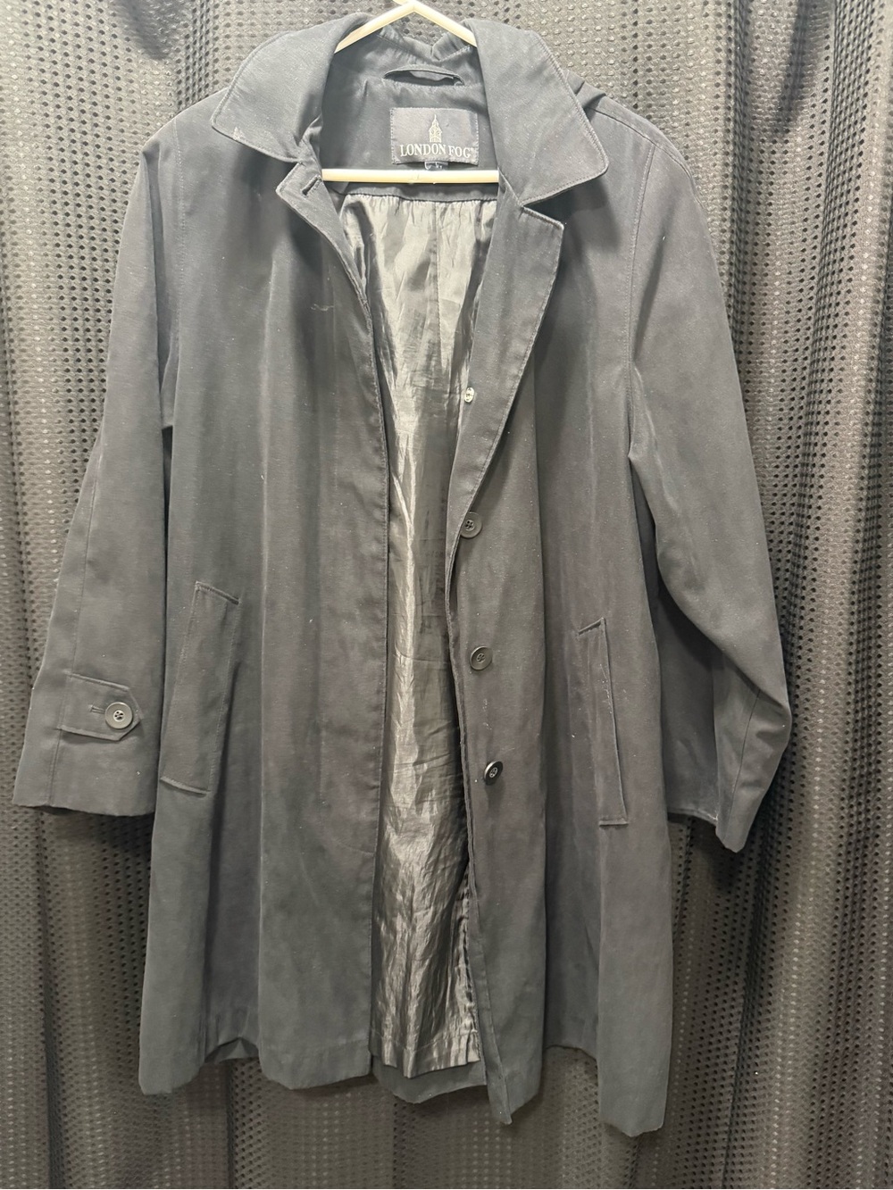London Fog Men's Dark Gray Trench Coat